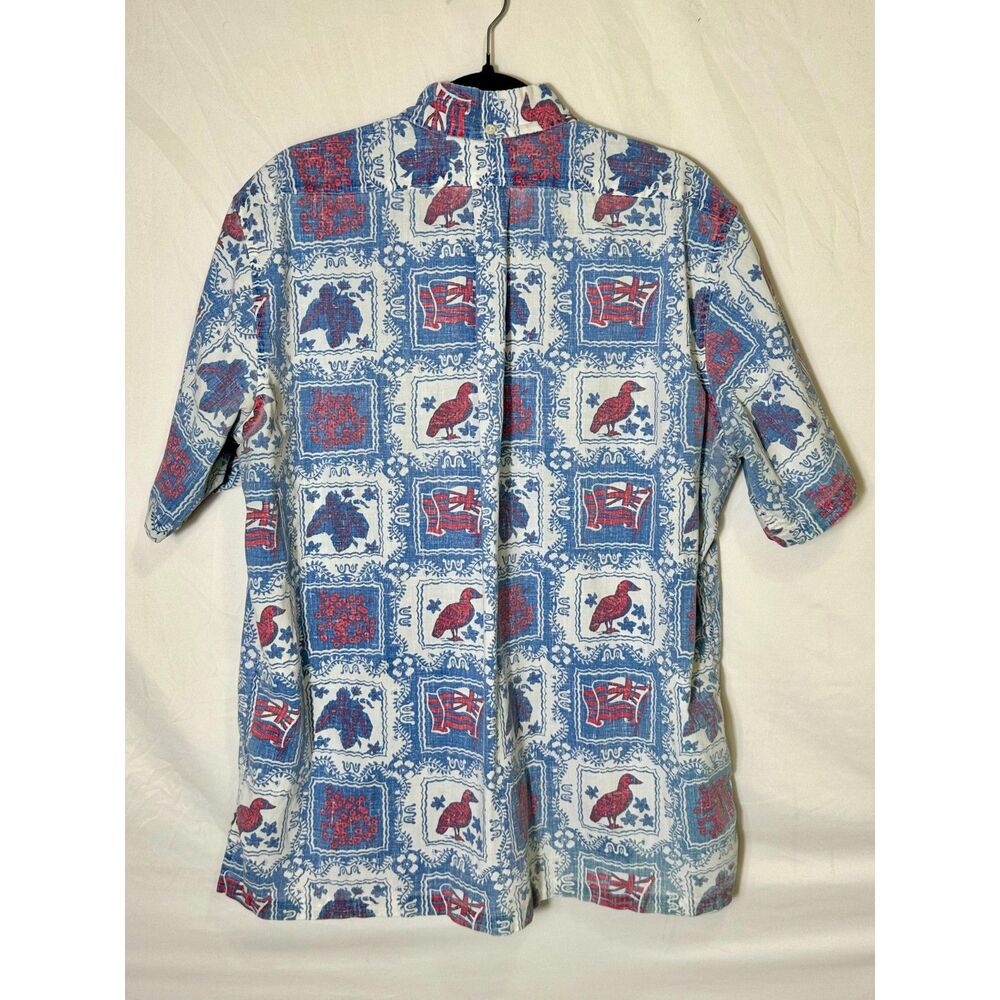 Reyn Spooner Vintage Reverse Print Men's Aloha Shirt Size XL Hawaiian Statehood - Picture 3 of 3